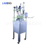 100l-single-layer-glass-reactor-with-0098mpa-vacuum-for-chemical-synthesis-3