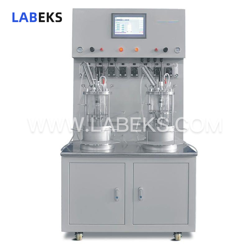 cabinet-type-two-conjoined-parallel-glass-fermenter-featuring-siemens-plc-control-integral-mobility-2