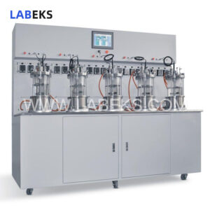 triple-quintuple-conjoined-glass-bioreactor-with-siemens-plc-control-for-medium-formulation-screening-1