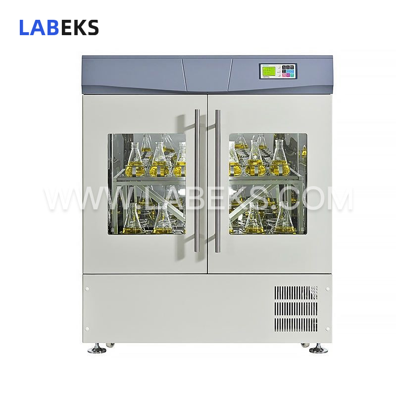 vertical-two-door-refrigerated-incubator-shaker-with-50-300-rpm-range-and-low-noise-performance-2